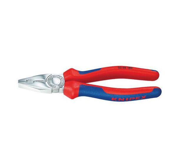Pince universelle chromée avec gaines bi-matière 180 mm
