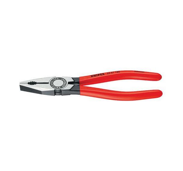Pince universelle noire atramentisée gainées en plastique 140 mm