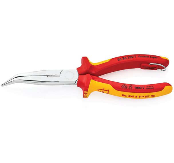 Pinces à becs demi-ronds avec tranchant -26 26 200 T- Knipex