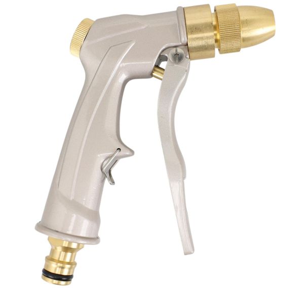 Pistolet d'arrosage métal & laiton - Jet réglable