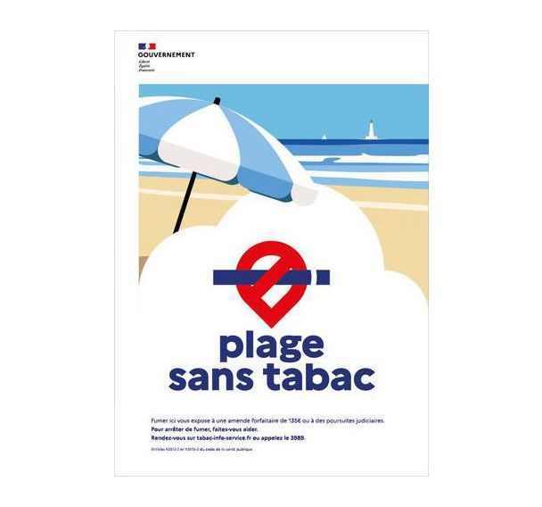 Plage sans tabac PVC - Kaptorama