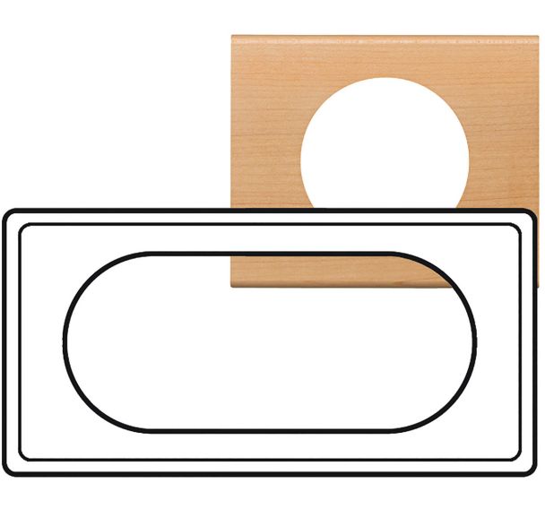 Plaque Céliane Matières 4 à 5 modules - finition Erable