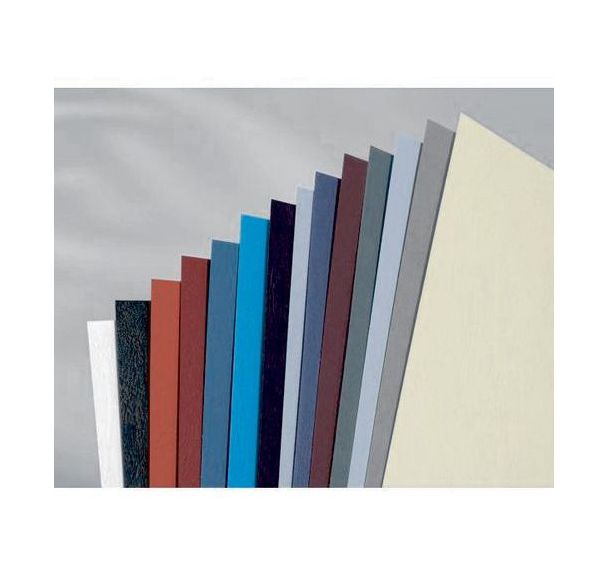 Plat de couverture A4 grain cuir - Ivoire - GBC - 25 pièces