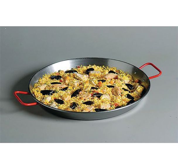 Plat paëlla acier poli d.50cm 0150