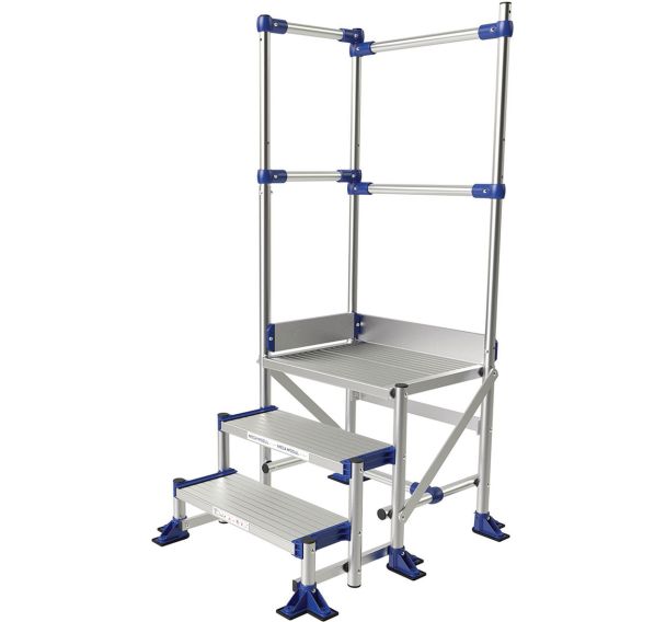 Plate-forme aluminium Meca Modul - 2 garde-corps - Tubesca-Comabi