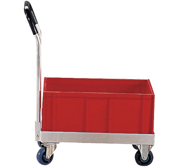 Plateau roulant acier Pour bacs norme Europe F= 500 kg Avec dossier