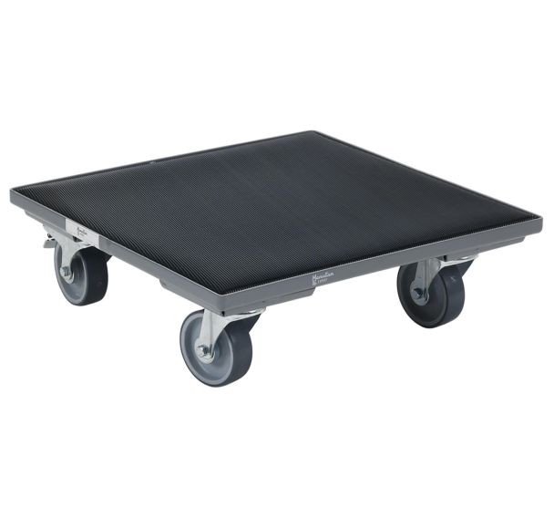 Plateau roulant revêtement caoutchouc - Force 400 kg - Manutan Expert