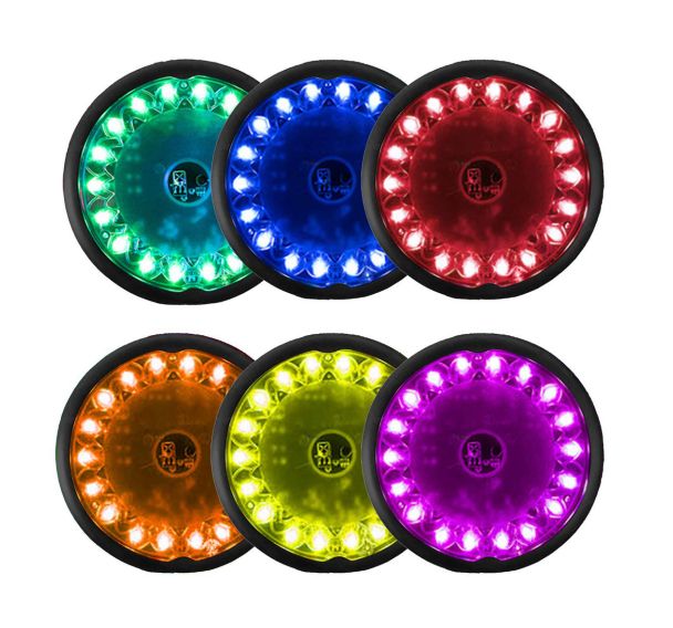 Plot de réaction lumineux Push Puck Megaform - Lot de 6