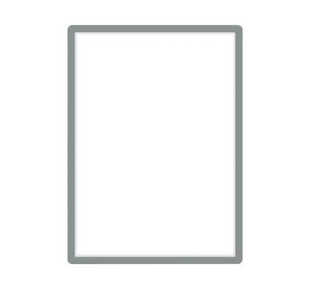 Pochette cadre d'affichage adhésive Magneto 500 x 700 mm Gris