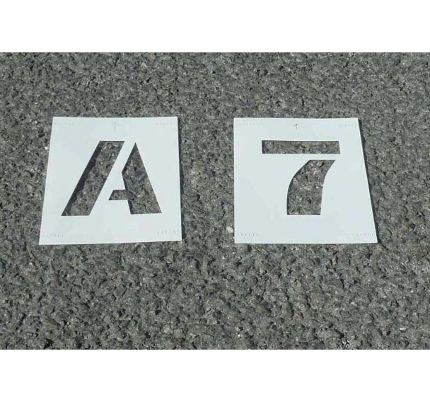 Pochoir lettres & chiffres PVC