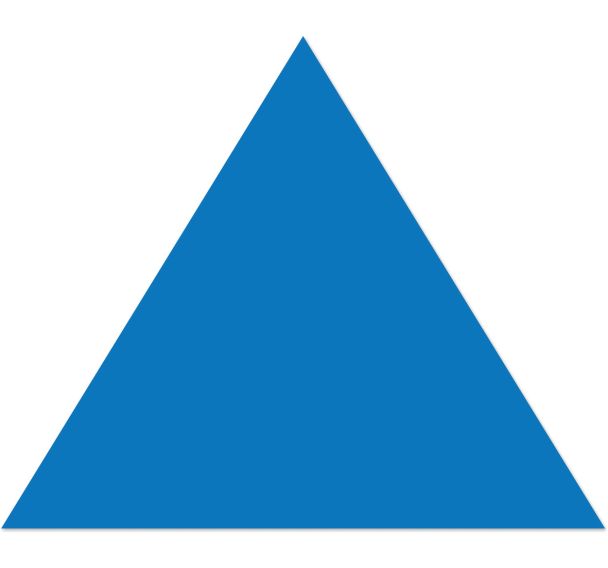 Pointe de flèche adhésive LeanStripe - Bleu - Ergomat