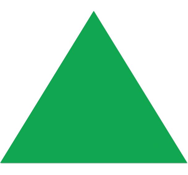 Pointe de flèche adhésive LeanStripe - Vert - Ergomat
