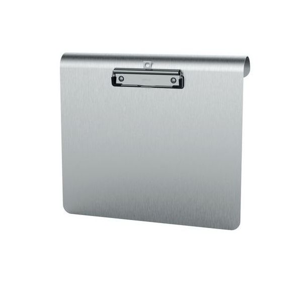 Porte-bloc A4 alu - paysage - pince inox - Maul