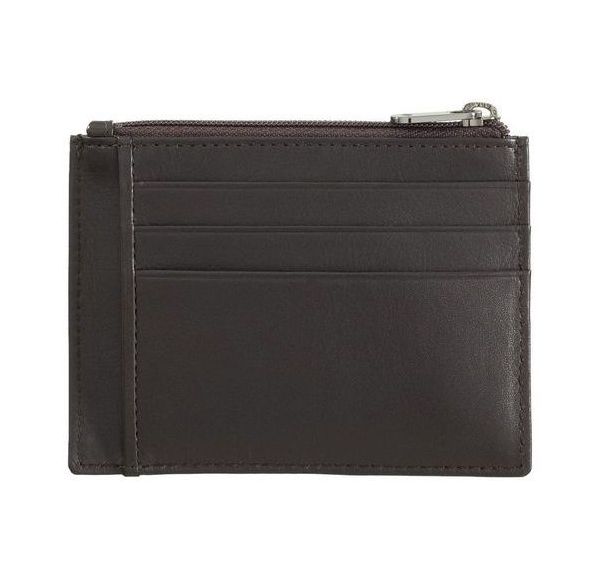 Porte-cartes 6 fentes avec porte-monnaie noir