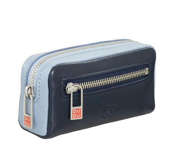 Porte-clés porte-monnaie bleu marine