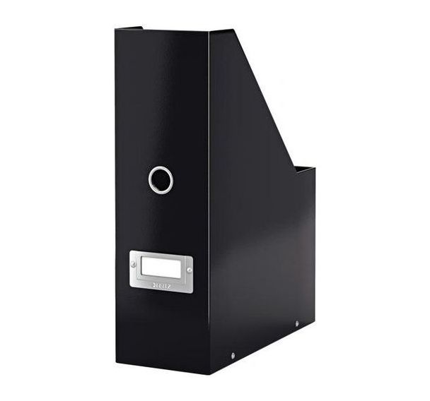 Porte-revues Leitz Click & Store avec double porte-étiquettes sur l'avant et l'arrière