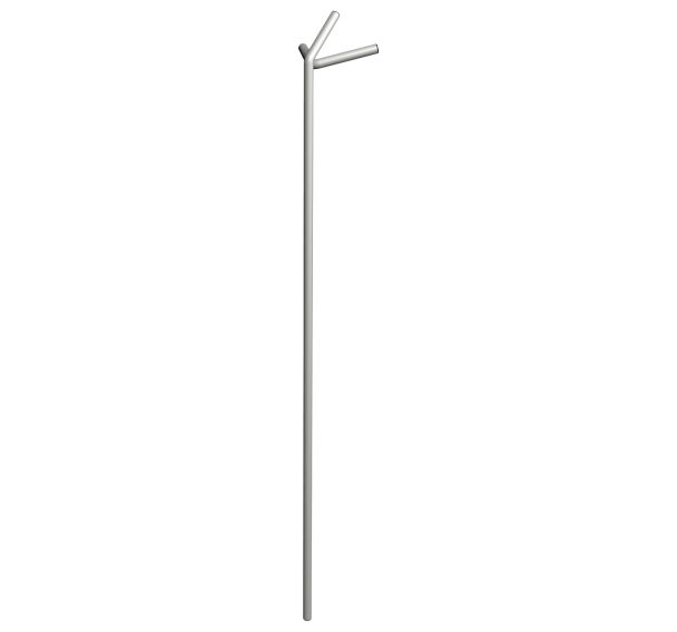 Porte manteaux métal MAXX gris alu