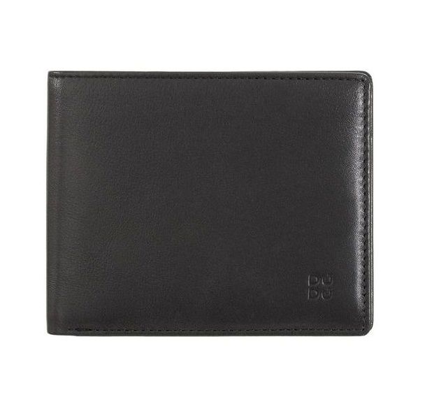 Portefeuille RFID 10 poches avec porte-monnaie noir