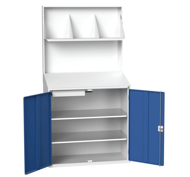 Poste de consultation à panneau plein