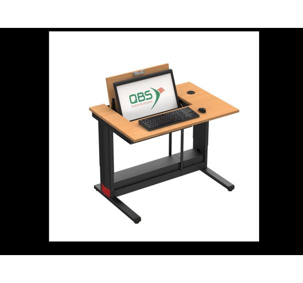 Poste travail écran escamotable jusqu'à 24'' Format+ - QBS