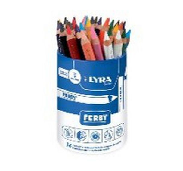Pot 36 crayons couleur 12 cm Ferby lyra Ø mine 6,25 mm