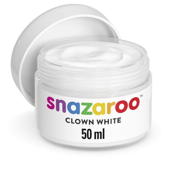 Pot 50ml maquillage blanc de clown