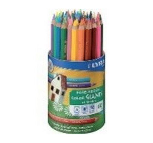 Pot 60 crayons de couleurs Lyra Color Giants