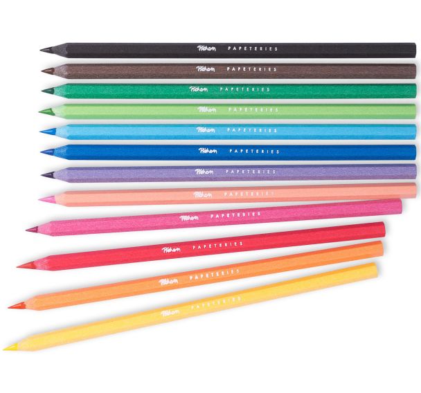 Pot de 72 crayons couleurs 18 cm résine Pichon