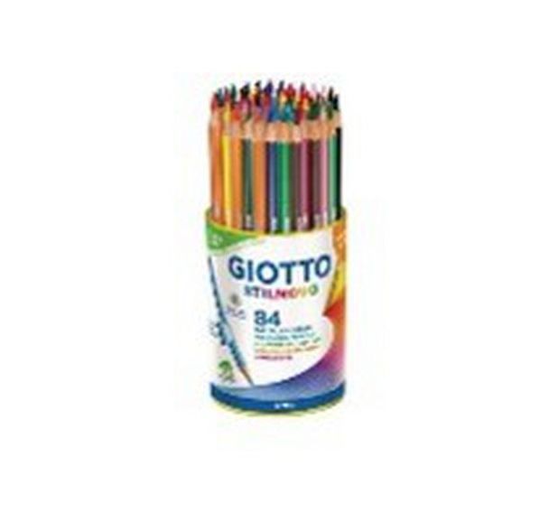 Pot de 84 crayons couleurs assorties Omyacolor Giotto Stilnovo 2