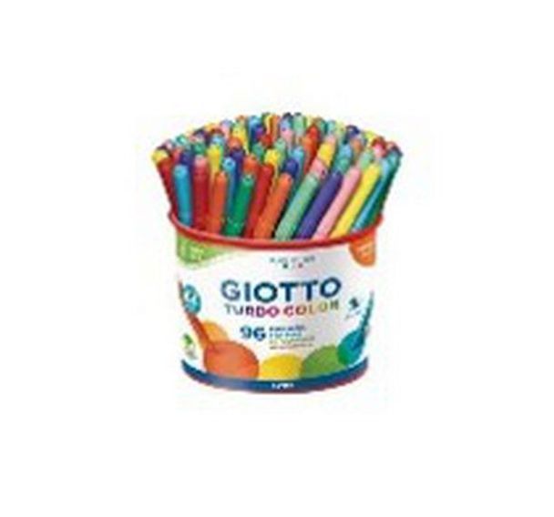 Pot plastique 96 feutres Turbolcolor Giotto pointe 2.8 mm
