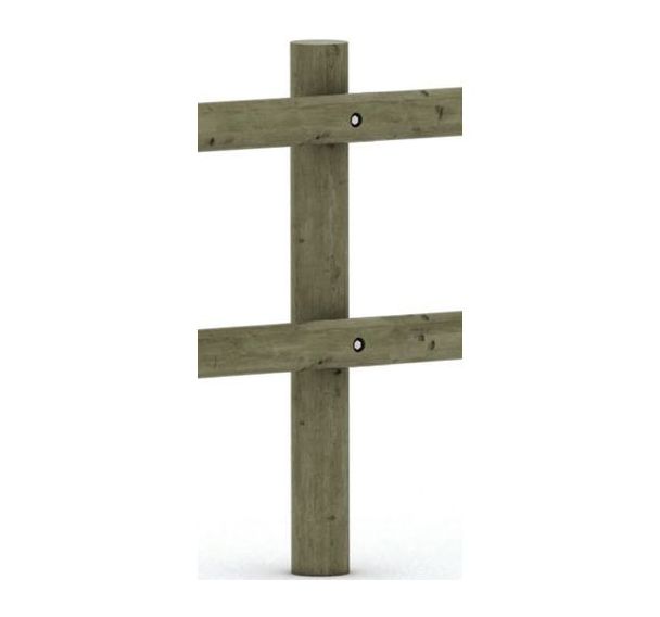 Poteau Armorique 2 lisses - Mobextan