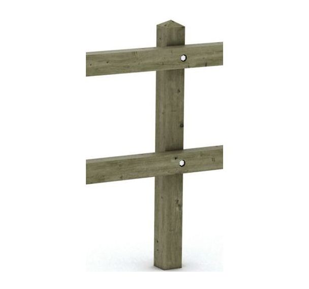 Poteau Cornouaille 2 lisses - Mobextan
