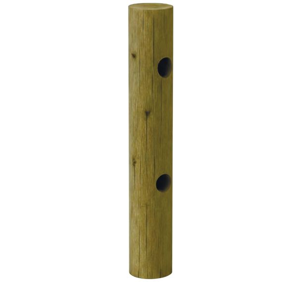 Poteau Normandie 2 lisses - Mobextan