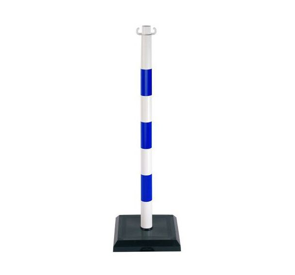 Poteau à chaîne PVC sur socle lesté 3 kg - Novap