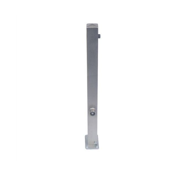 Poteau acier inox stationnaire, à bétonner