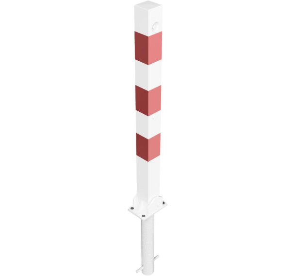 Poteau blocage triangulaire à bétonner manchon réfléchissant - Schake