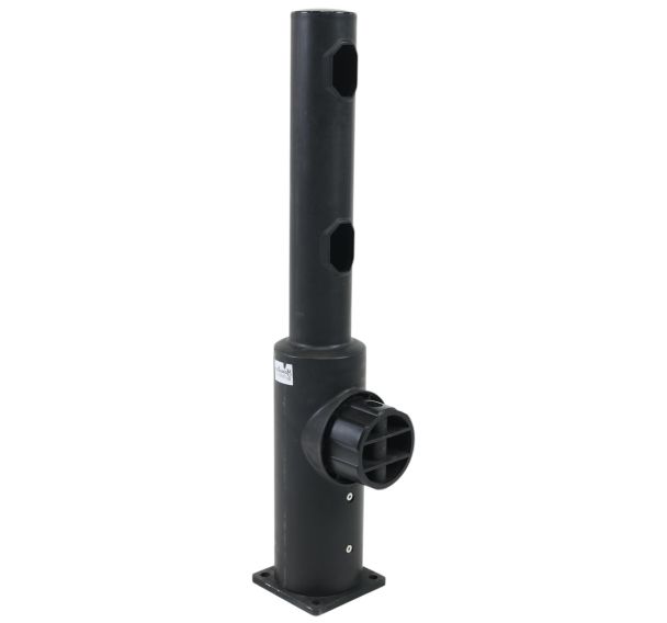 Poteau de connexion d'extrémité barrière modulaire