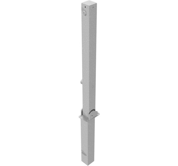 Poteau de dissuasion amovible avec serrure triangulaire
