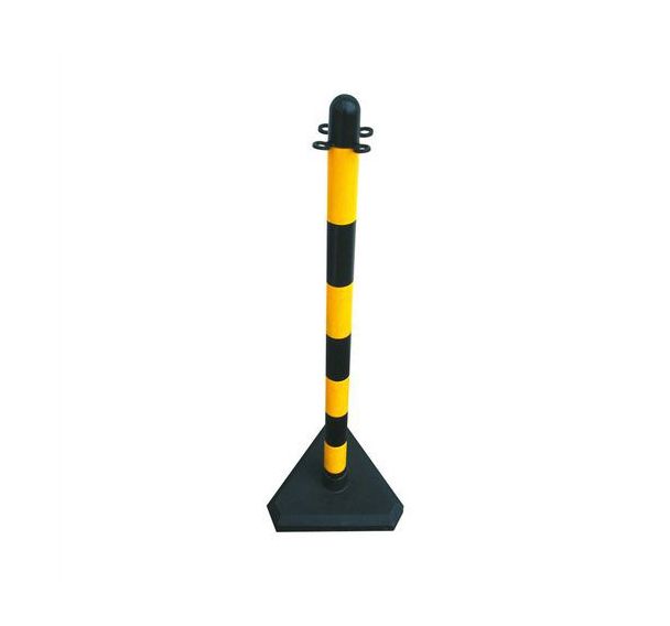 Poteau de plastique avec pied triangulaire