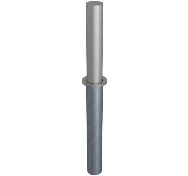 Poteau en acier inoxydable entièrement escamotable