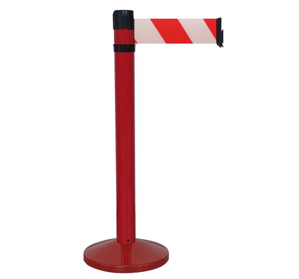 Poteau intérieur rouge à sangle 4mx10cm - Viso