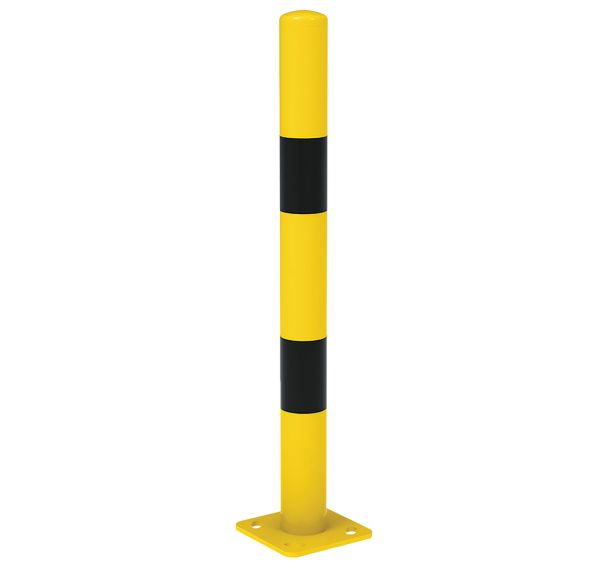 Poteau protection bandes noires - Procity