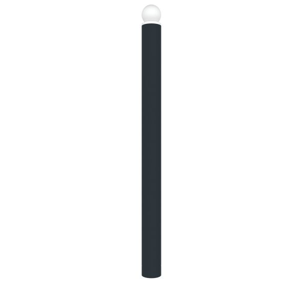 Potelet Opus tête boule - anthracite 7016 /blanc - Rossignol Pro