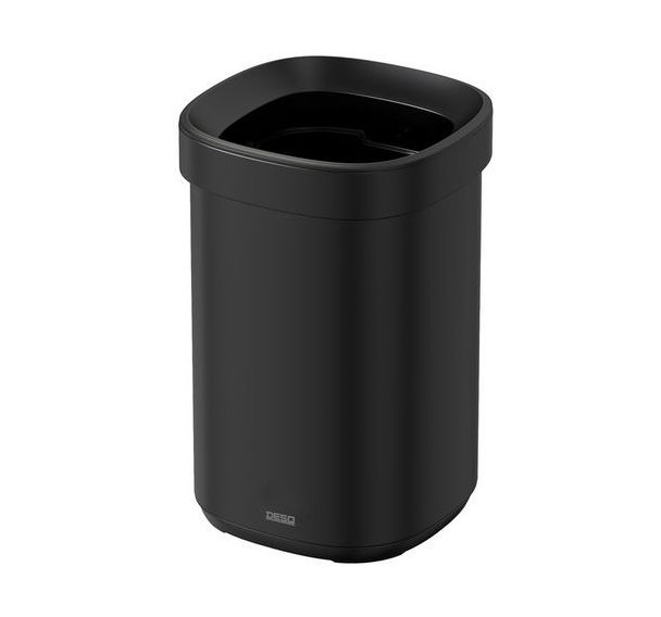 Poubelle 20L en métal avec cerclage pour sac - DESQ