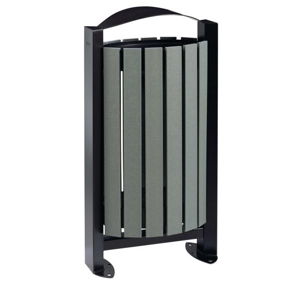 Poubelle 60l Arkea etik - latte recycle - gris manganese-Rossignol Pro