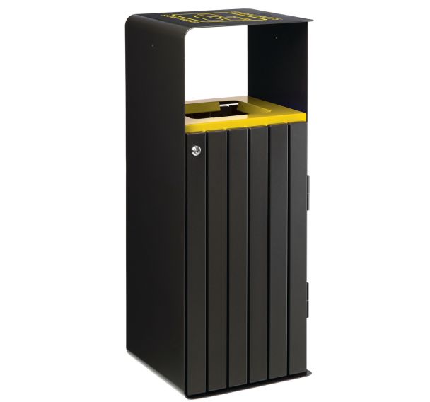 Poubelle Artri 110L tri emballage acier galva lattes alu manganèse-Rossignol Pro