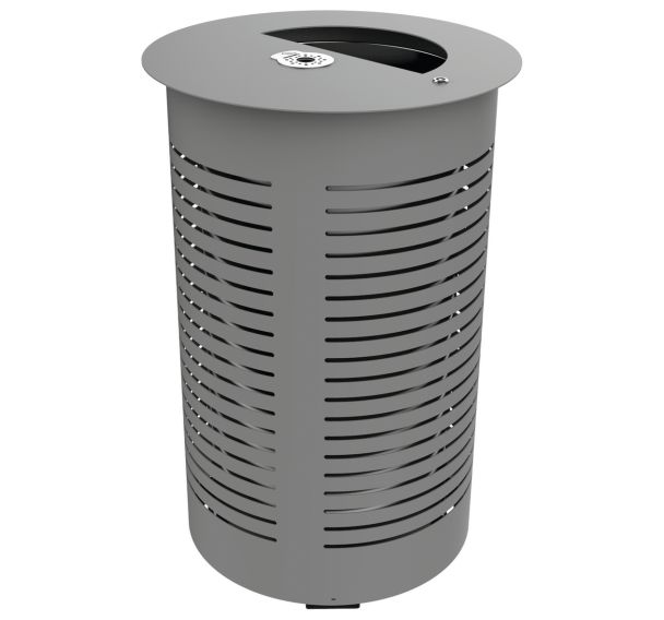 Poubelle CITADY 80 L cendrier métal ajouré - Buton Design