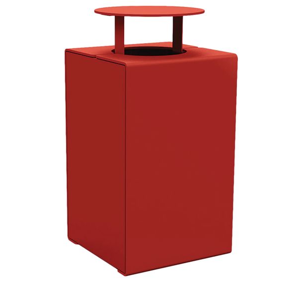 Poubelle Kub 120 L acier couvercle - Procity