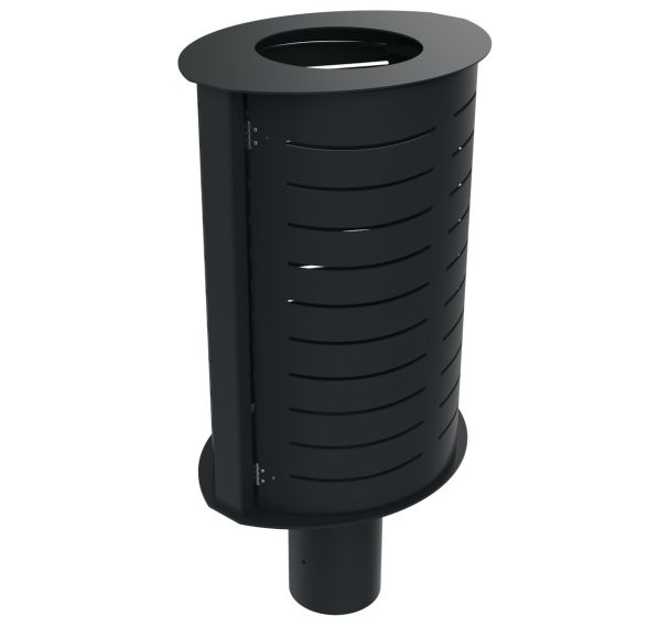 Poubelle OVALON ovale 80 L métal ajouré - Buton Design