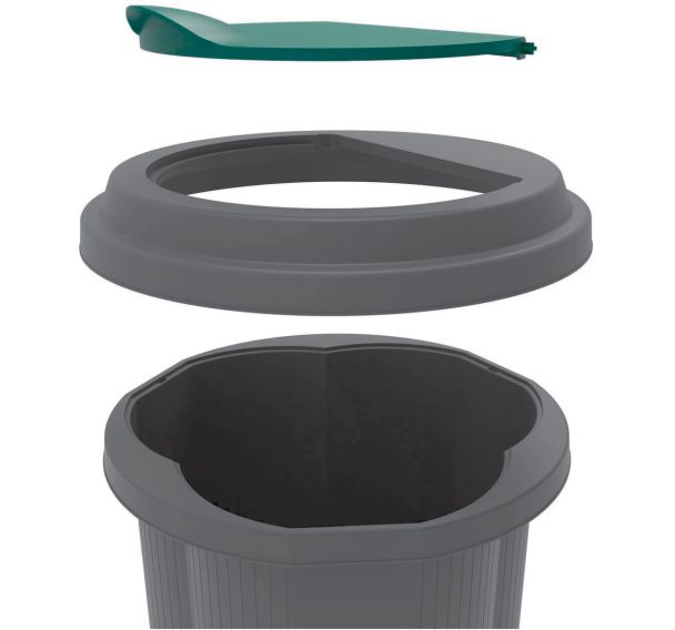 Poubelle Tri Bin EcoBlack - Exacompta